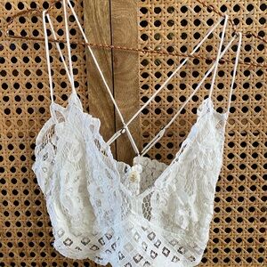 Urban Outfitters White Lace Bralette